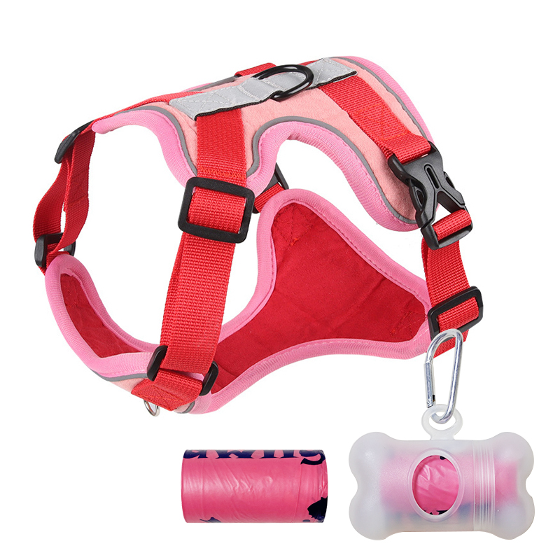 Adjustable Pattern Personalized Pet Soft Harness Reversible Dog Harness (1)